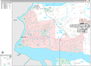 Niagara Falls Wall Map Premium Style